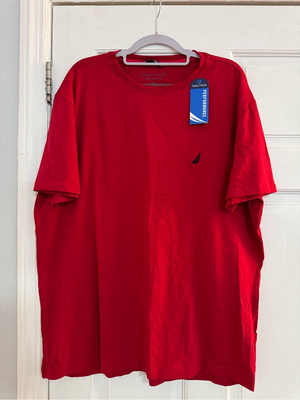 Nautica Men’s Red Short Sleeve Performance Tee